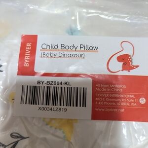 Baby Dinosaur Child Body Pillow - Yellow